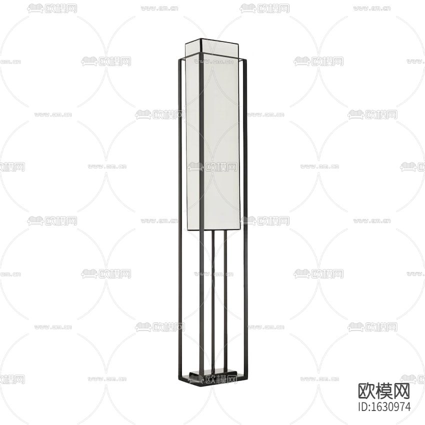 新中式极简金属落地灯下载