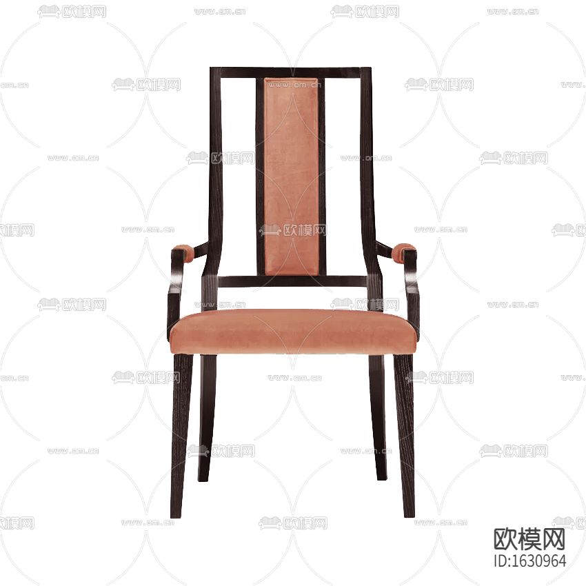 新中式简约禅意实木布艺餐椅下载