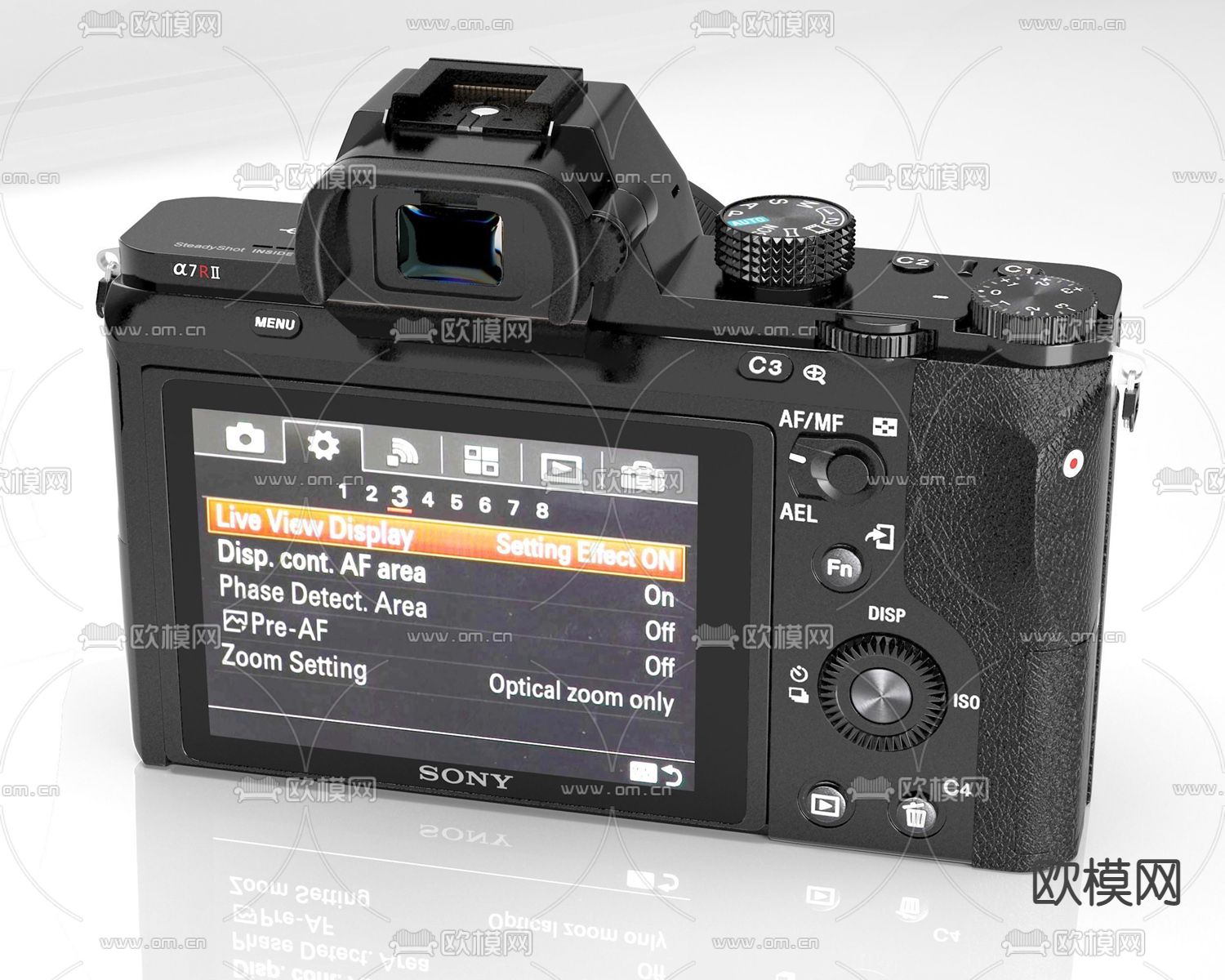 现代索尼数码相机3d模型下载（渲染图2）