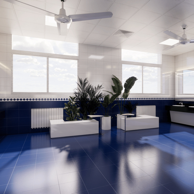  现代公共卫生间su模型 