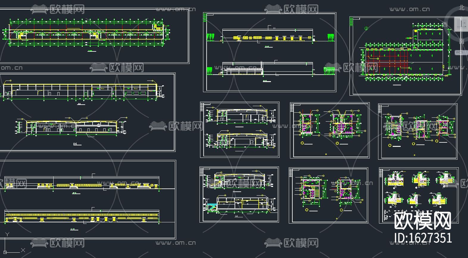 屠宰厂及冷库cad图纸下载（渲染图4）