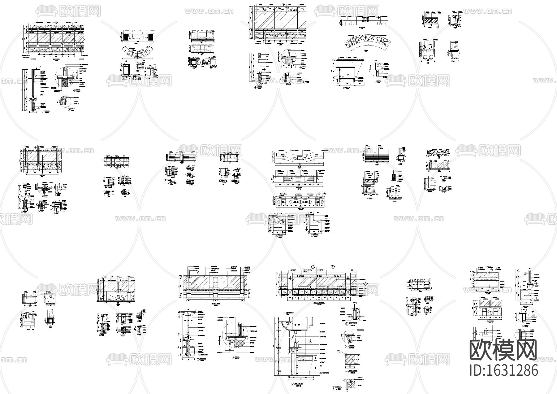 标准银行柜台节点大样下载