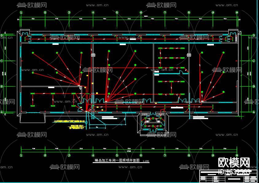 轻钢工业厂房施工图下载（渲染图7）