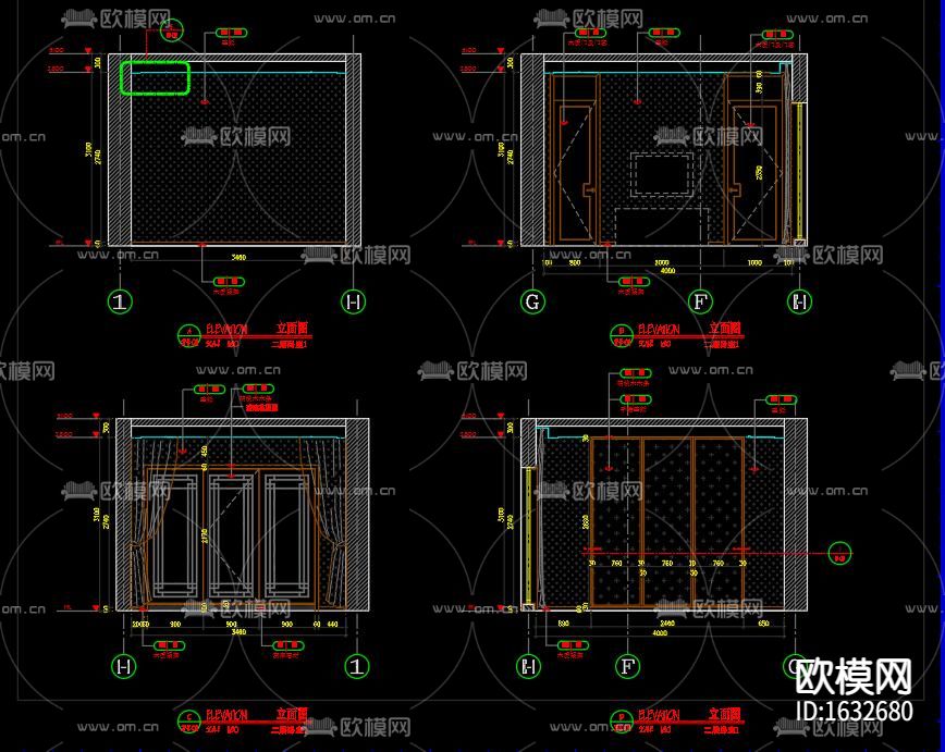 四合院室内外建筑下载（渲染图3）