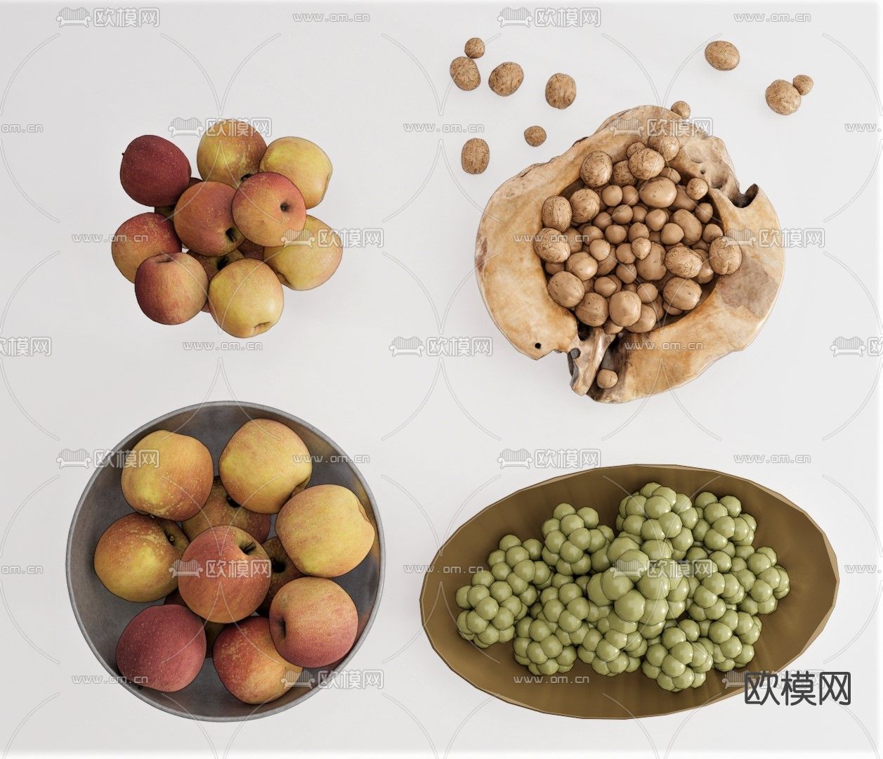 现代水果食物su模型下载（渲染图1）