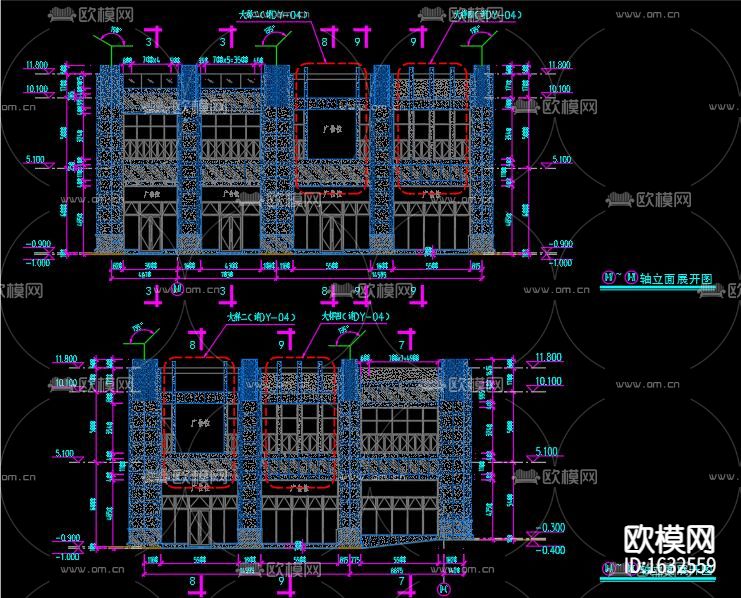 商业街干挂理石下载（渲染图1）