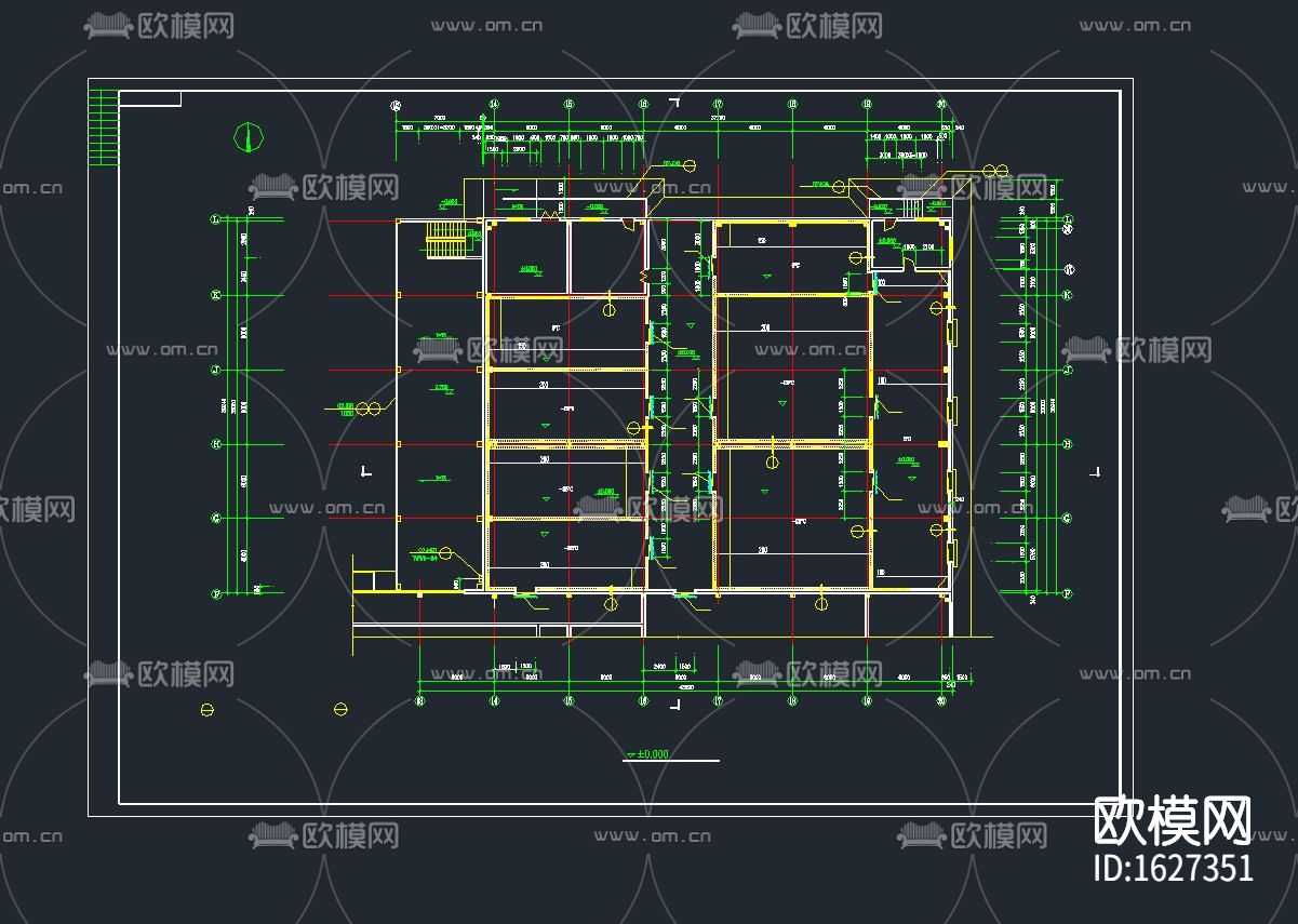 屠宰厂及冷库cad图纸下载（渲染图2）