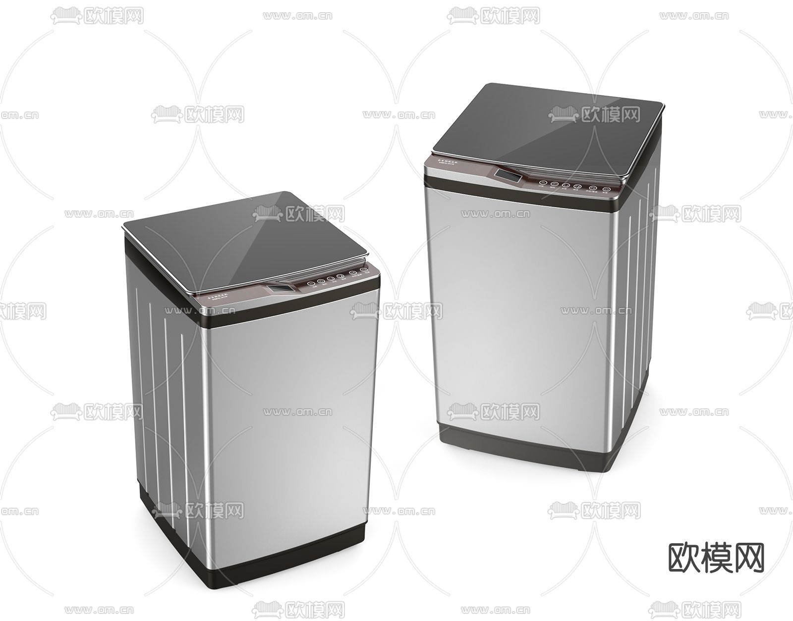 现代洗衣机3d模型