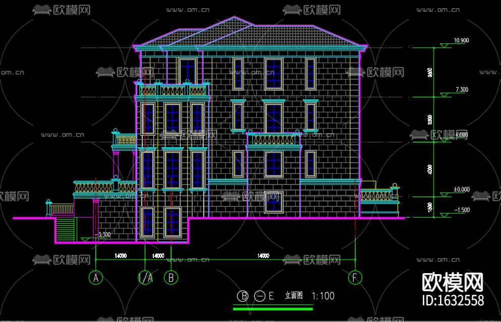 新中式别墅下载（渲染图4）