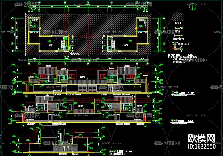 新中式别墅下载（渲染图2）