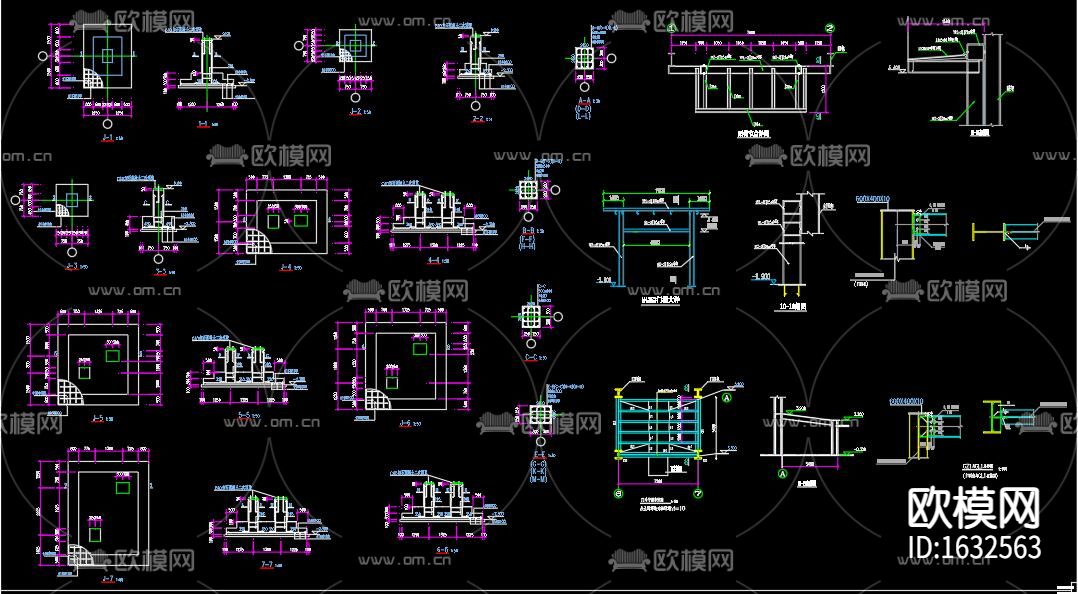 轻钢工业厂房施工图下载（渲染图5）