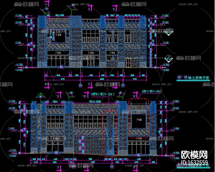 商业街干挂理石下载（渲染图2）