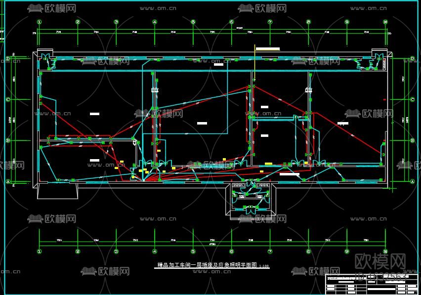 轻钢工业厂房施工图下载（渲染图8）