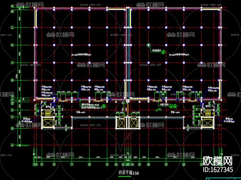 储备冷冻库建筑cad施工图下载（渲染图5）