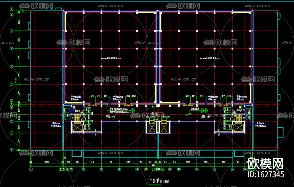 储备冷冻库建筑cad施工图下载（渲染图3）