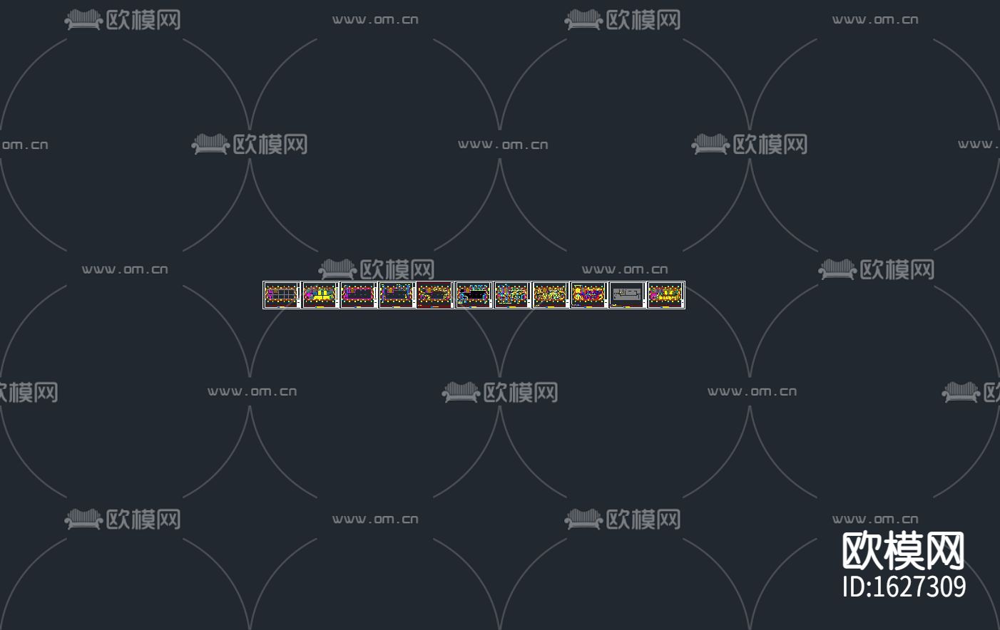网吧cad施工图下载（渲染图4）