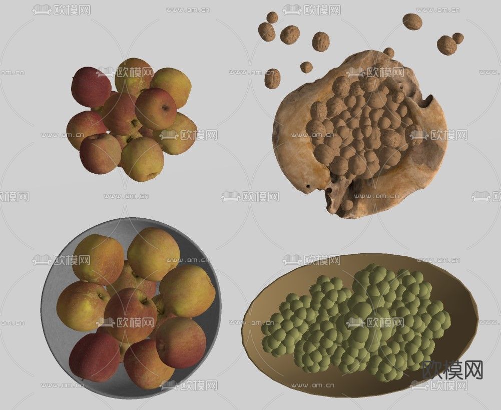 现代水果食物su模型下载（渲染图2）