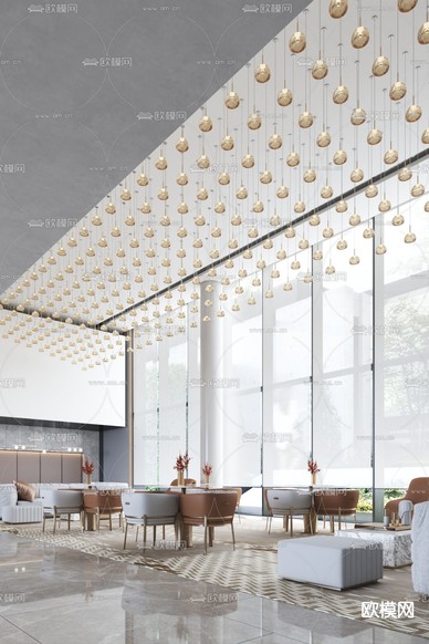 DOME&ASSOCIATES设计 现代售楼处3d模型下载