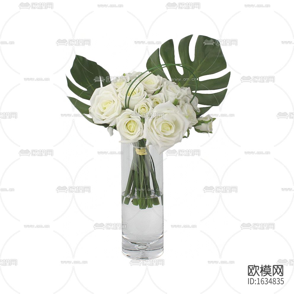 北欧简约创意玻璃花瓶摆放花艺下载