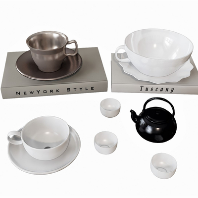  现代餐具su模型 