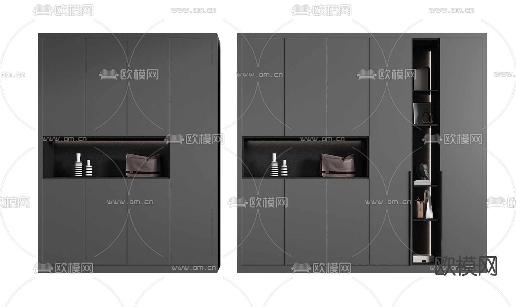 现代装饰柜3d模型