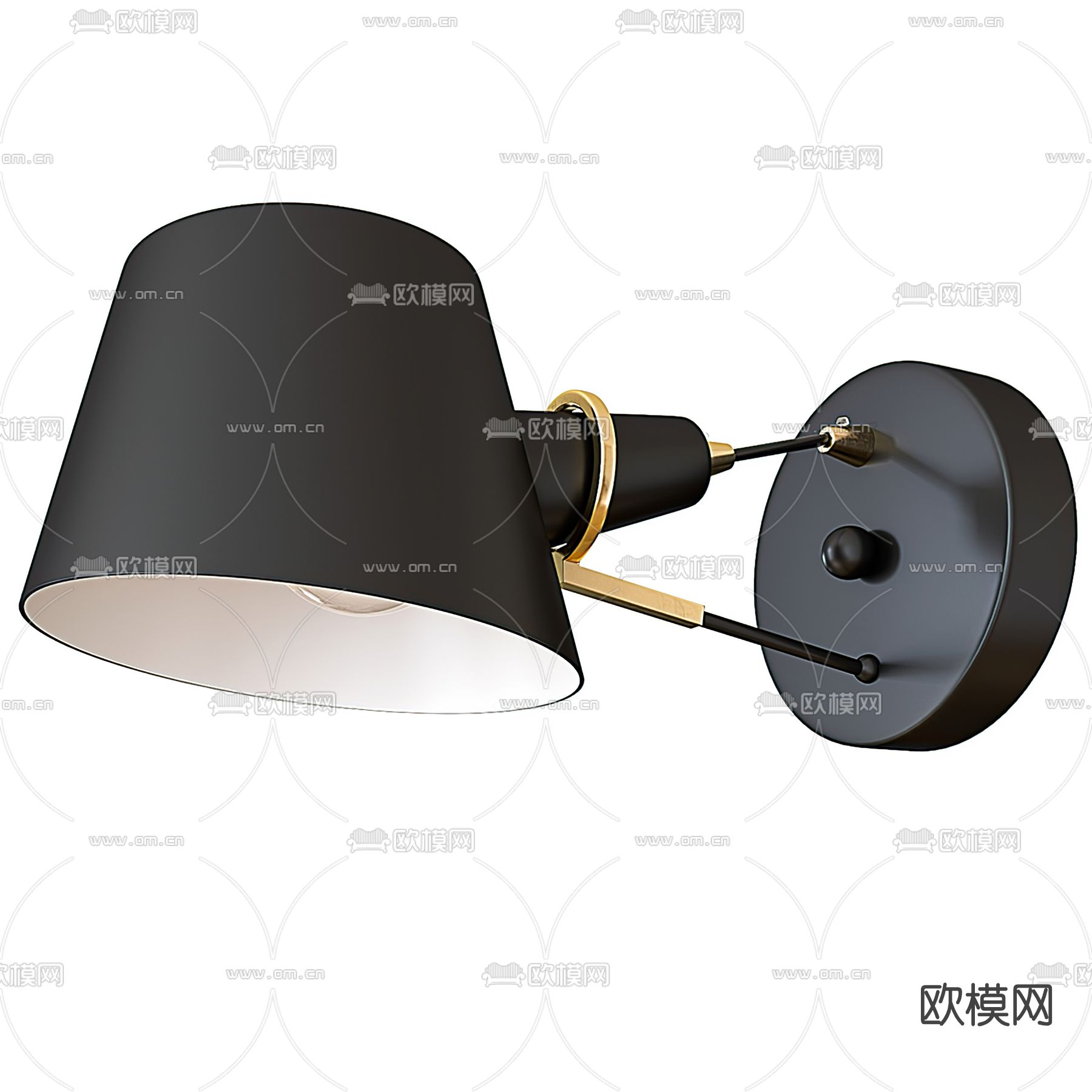 现代壁灯3d模型