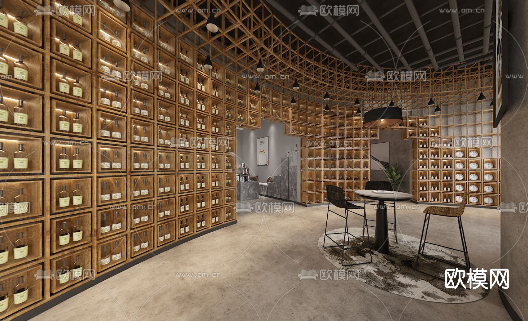 现代酒行酒庄cr全景3d模型