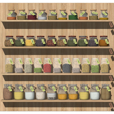  现代调味瓶调料罐su模型 