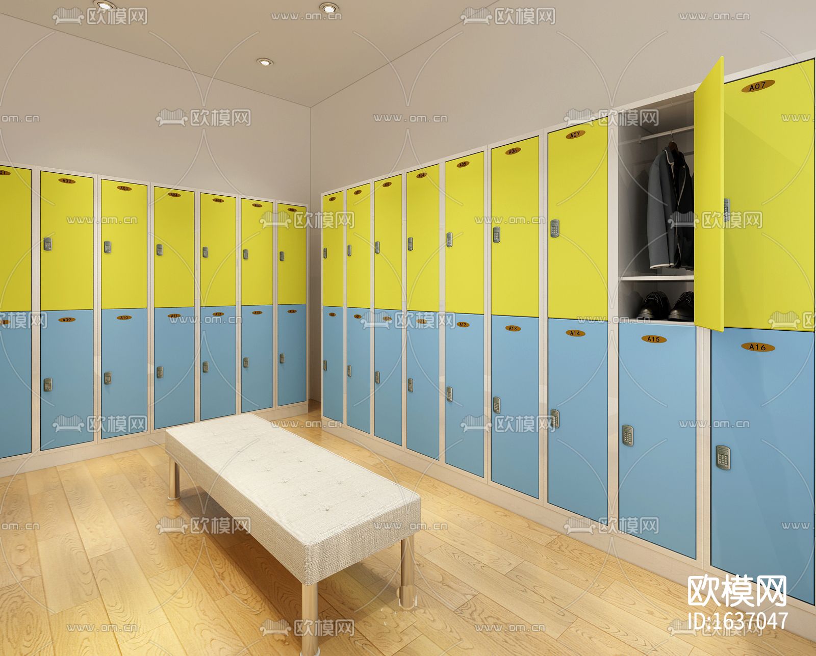 幼儿园室内cad施工图下载（渲染图4）