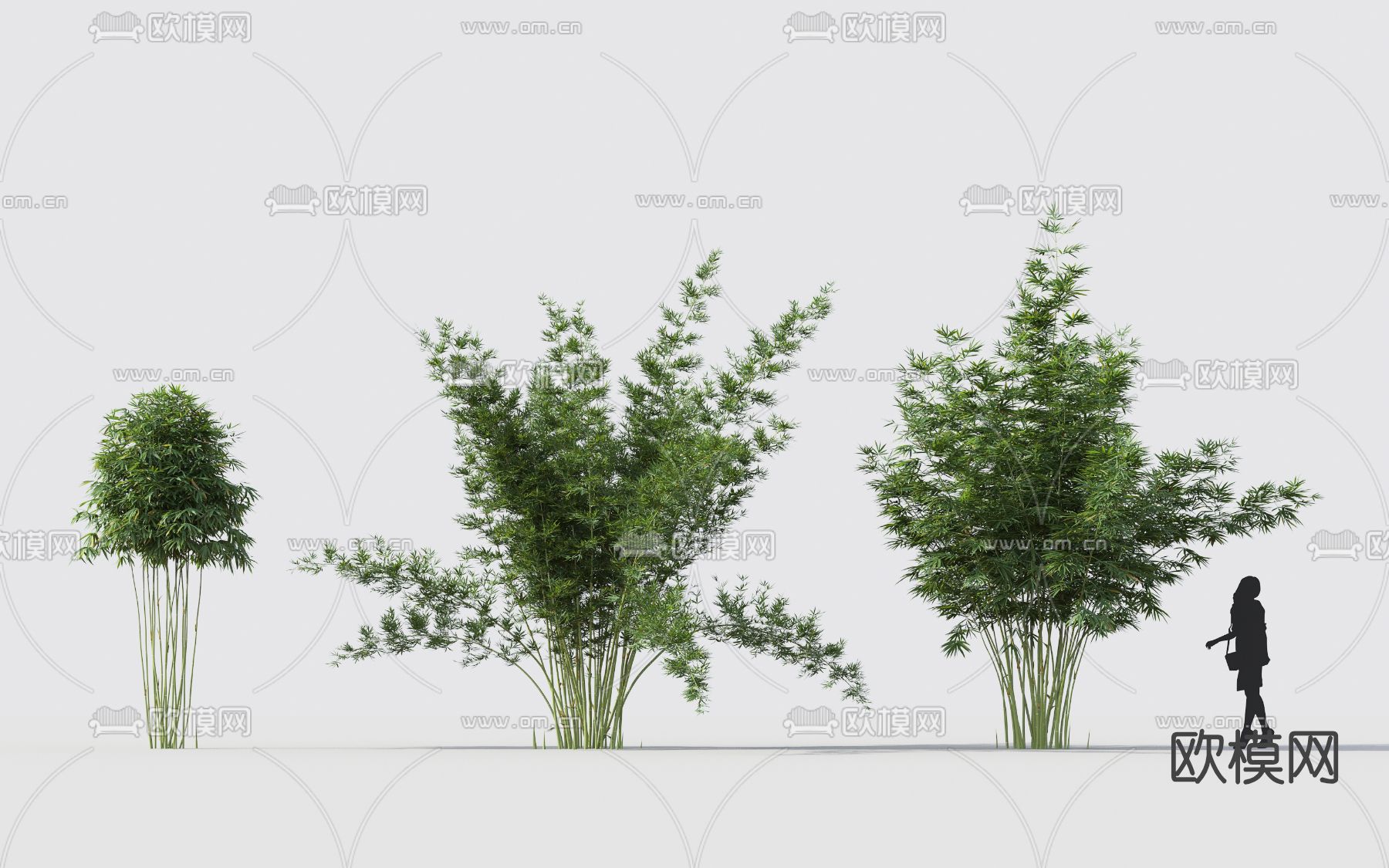 现代竹子3d模型下载