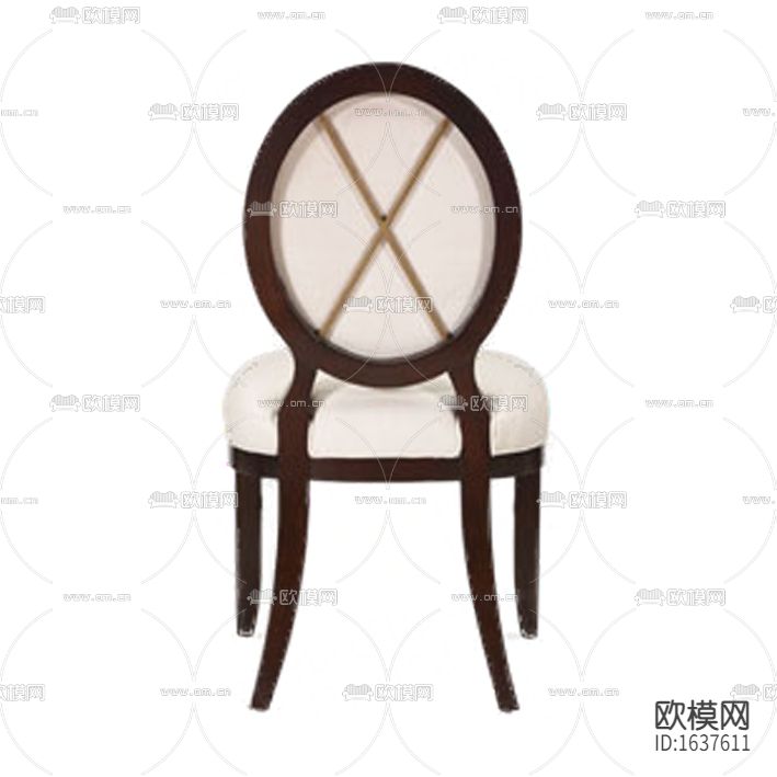 简欧休闲实木布艺餐椅