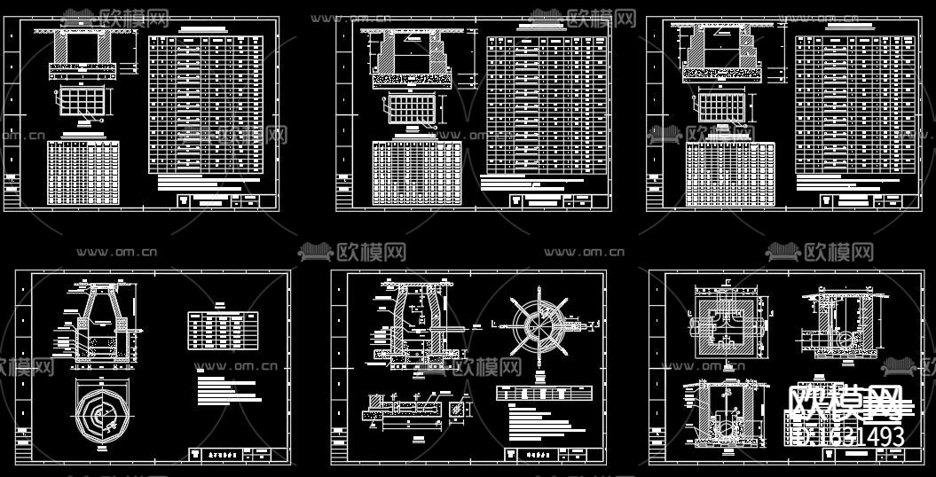 给排水通用图集cad施工图下载（渲染图6）