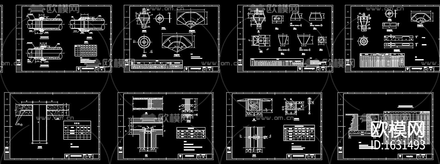 给排水通用图集cad施工图下载（渲染图3）