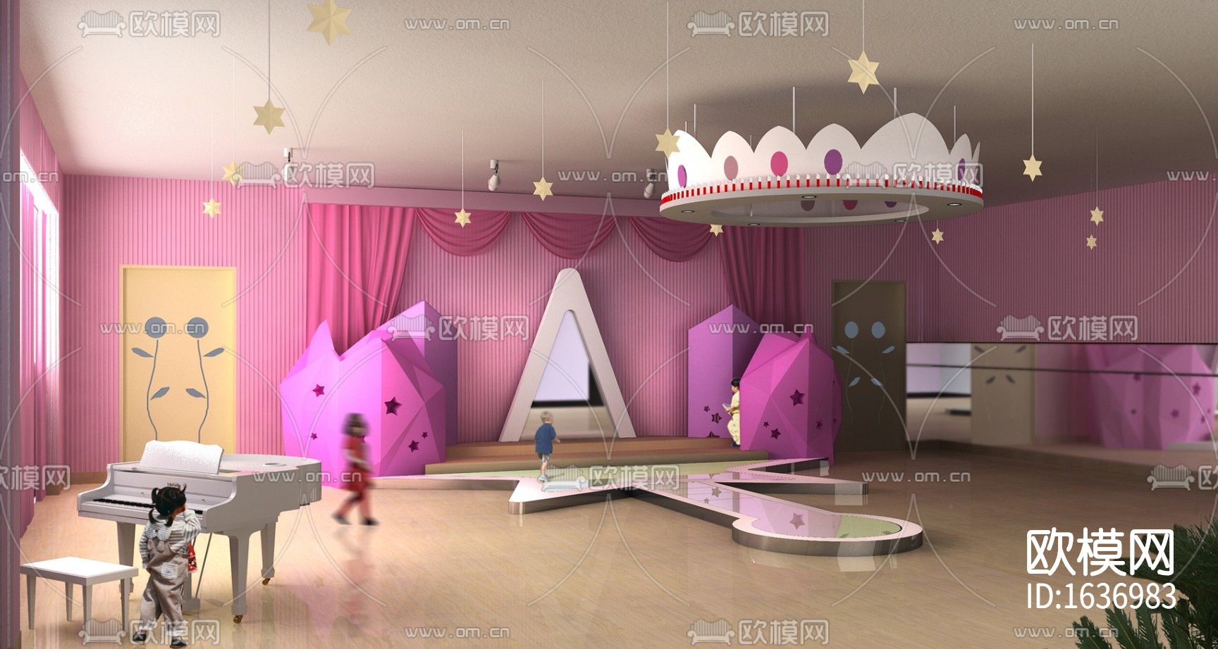 现代幼儿园cad施工图