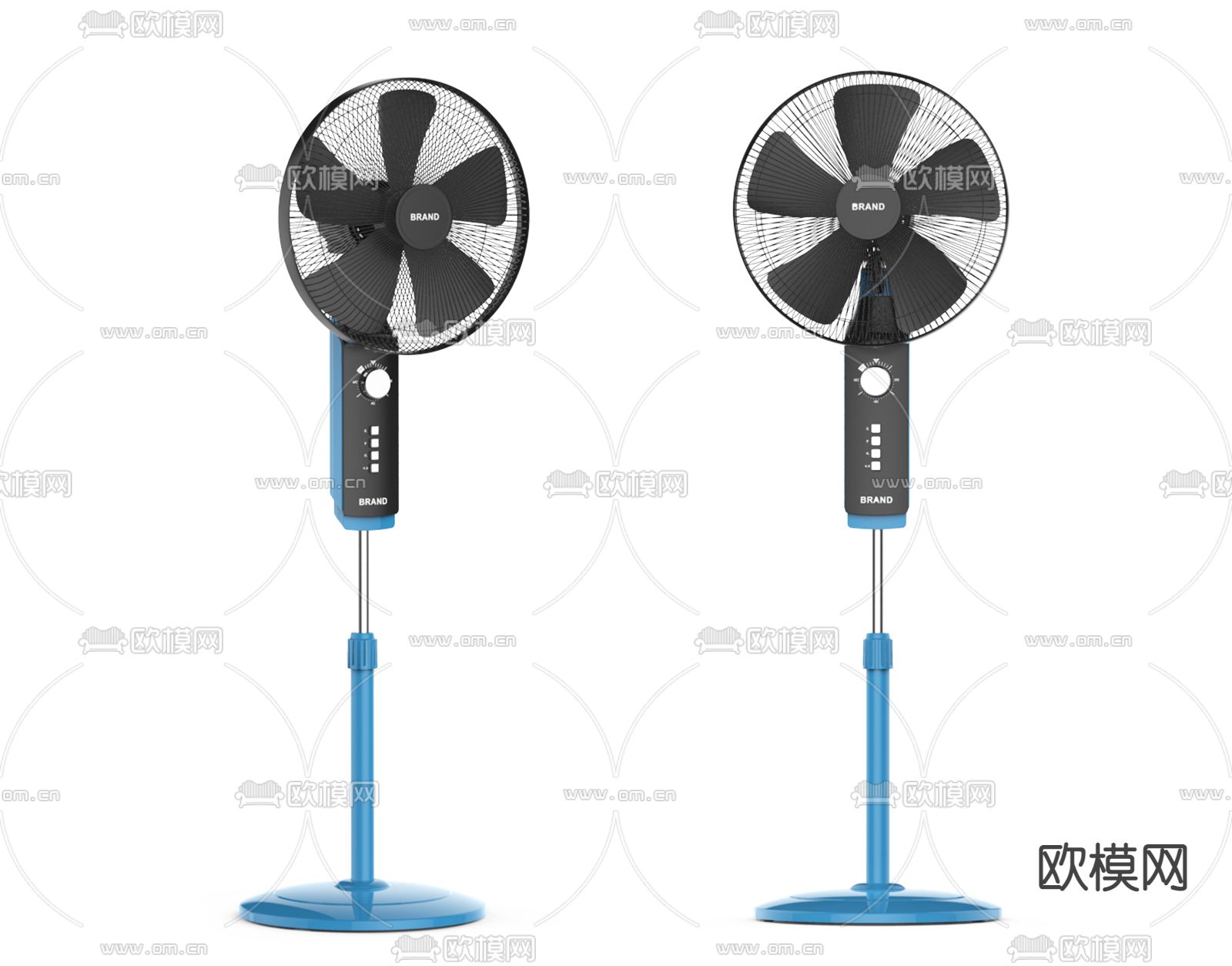 现代落地电风扇3d模型下载