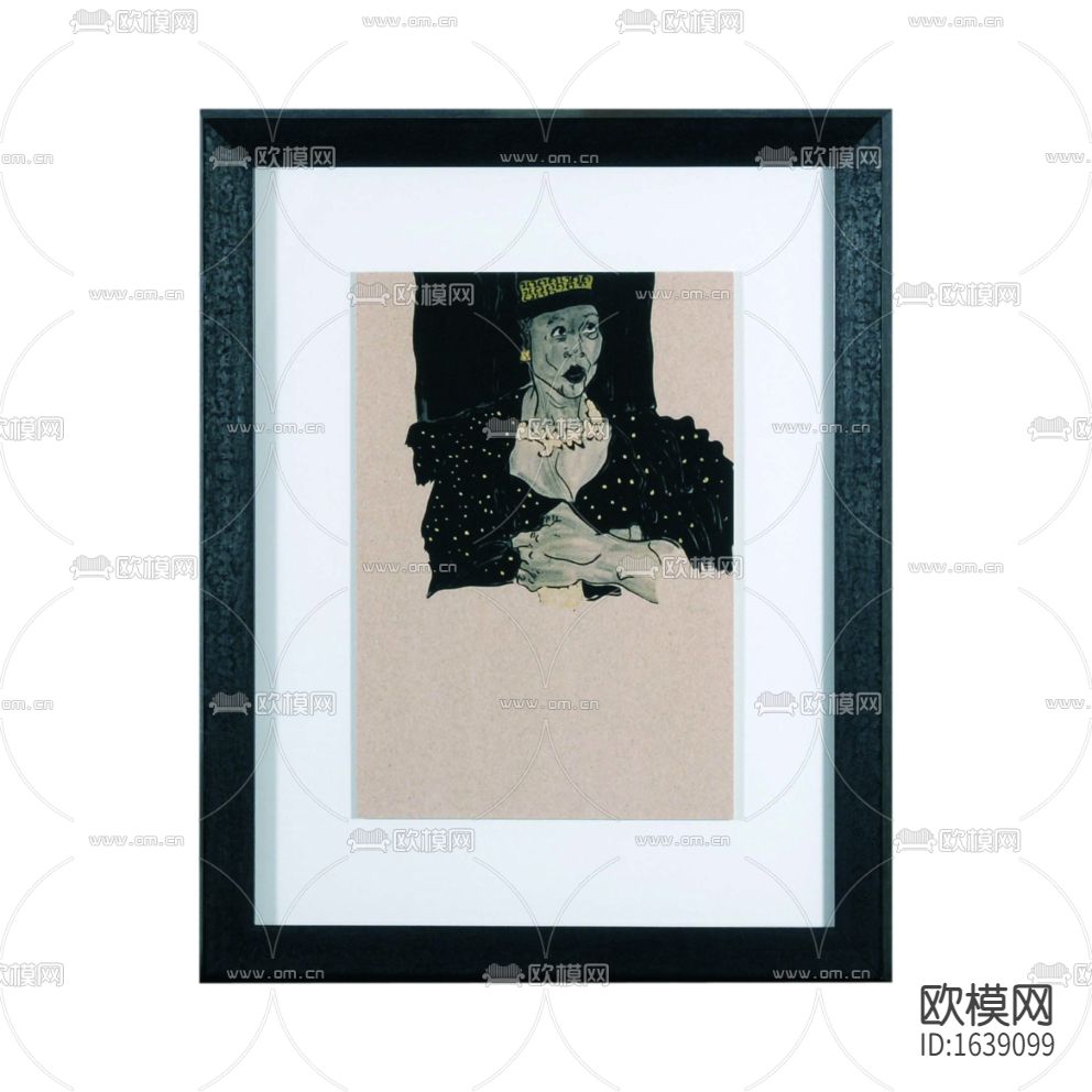 现代简约创意抽象人像装饰画