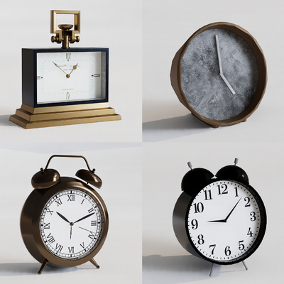  现代闹钟su模型 