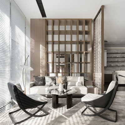 锐度设计 现代售楼处洽谈区