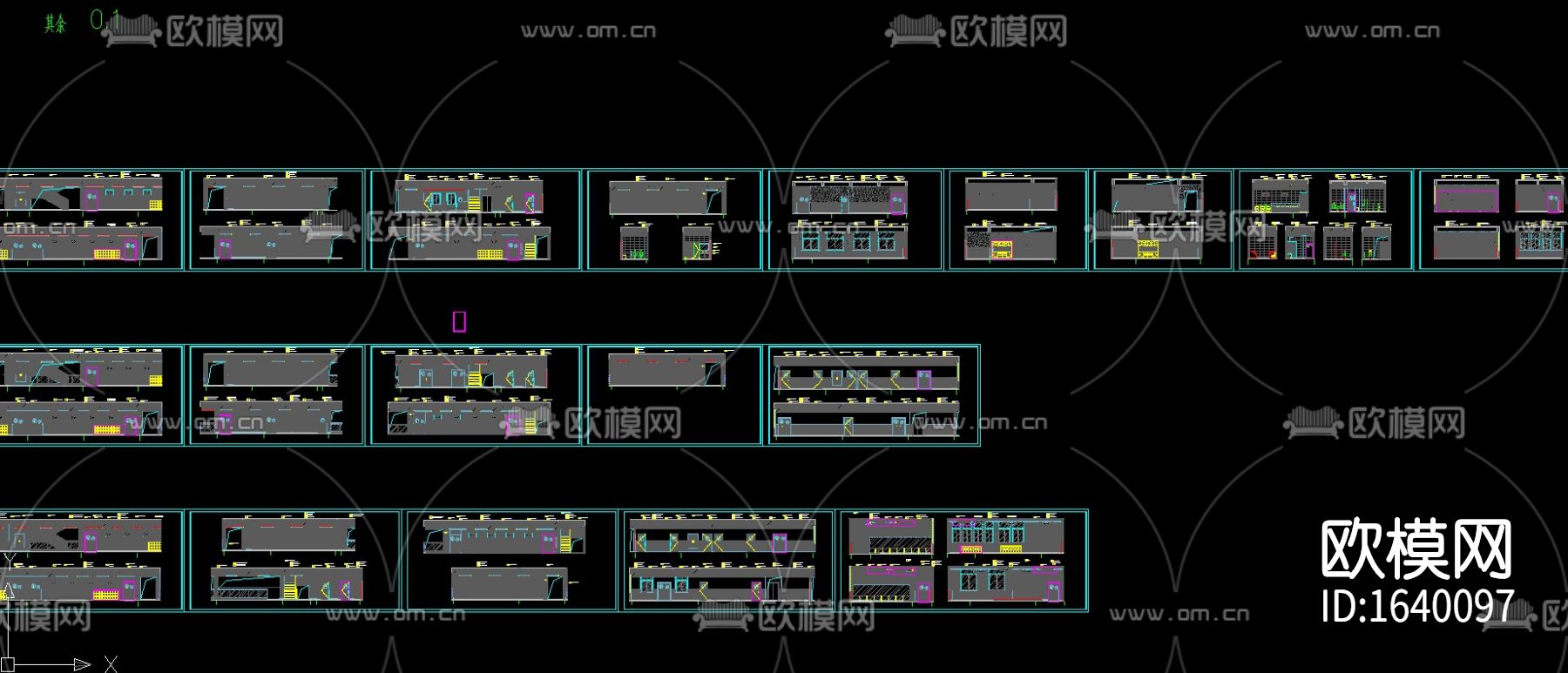 幼儿园室内cad施工图下载（渲染图2）