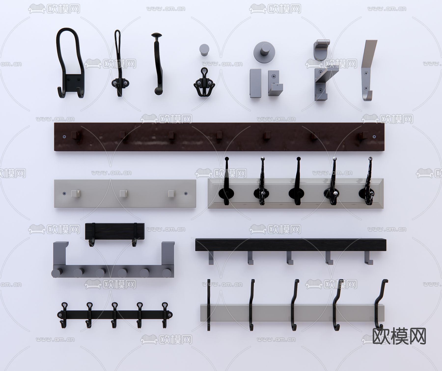 现代五金挂钩su模型下载