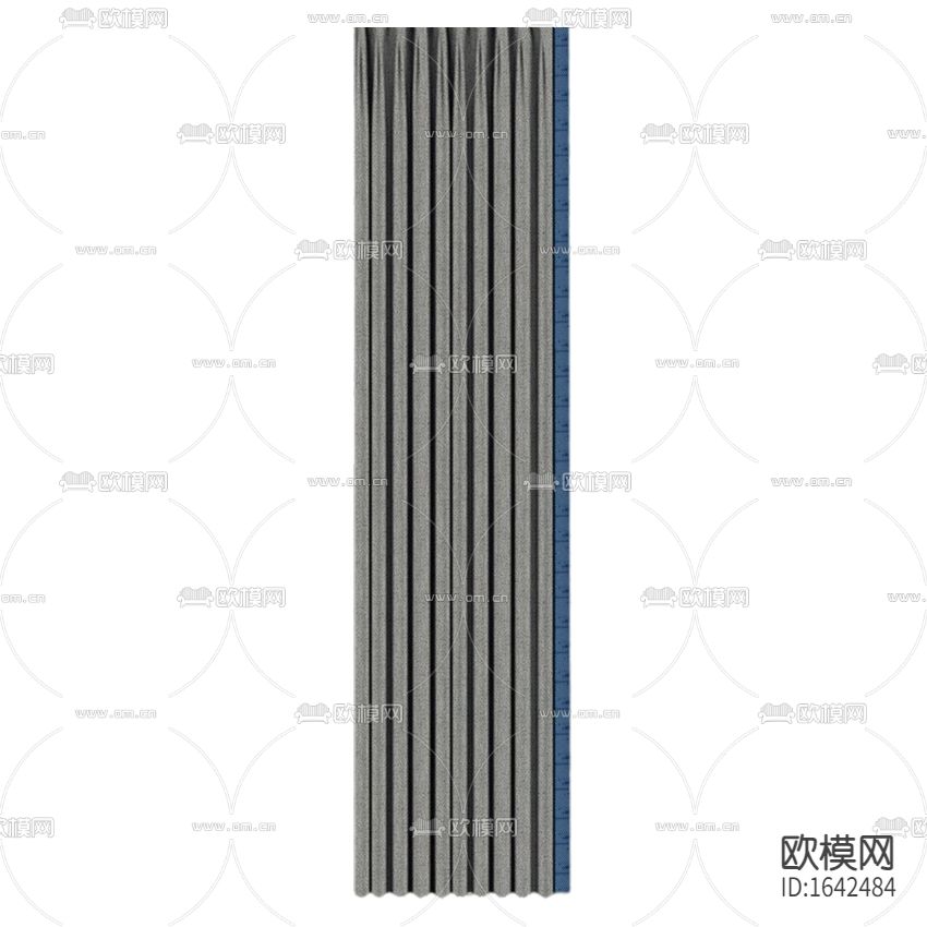 现代简约灰色布艺遮光窗帘