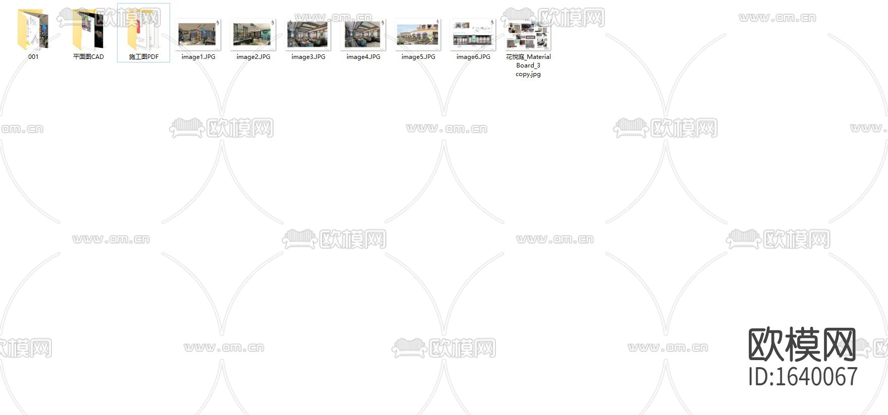 花园餐厅cad平面图下载（渲染图9）