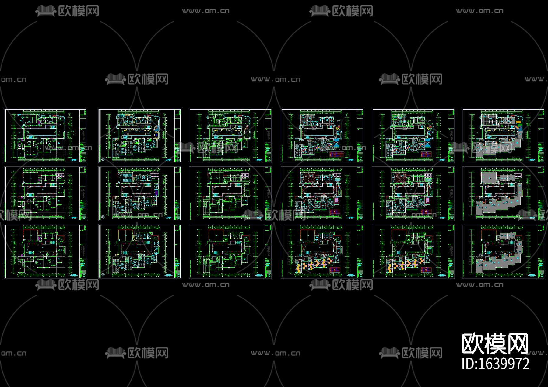 幼儿园室内cad施工图下载（渲染图1）