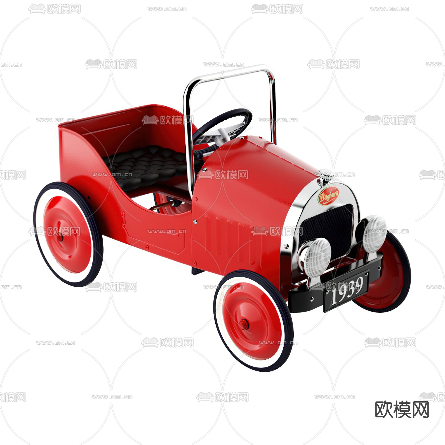 现代儿童玩具车3d模型下载