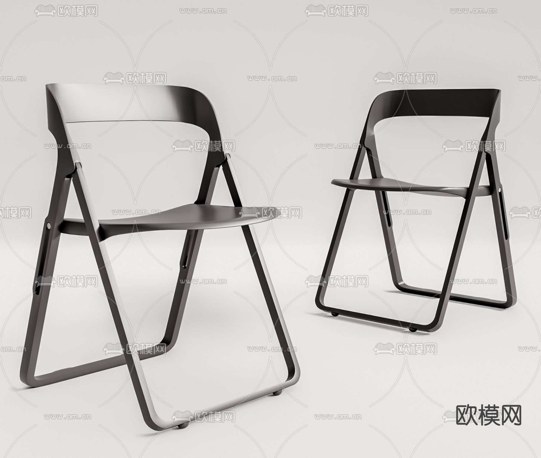 现代折叠单椅su模型下载（渲染图1）