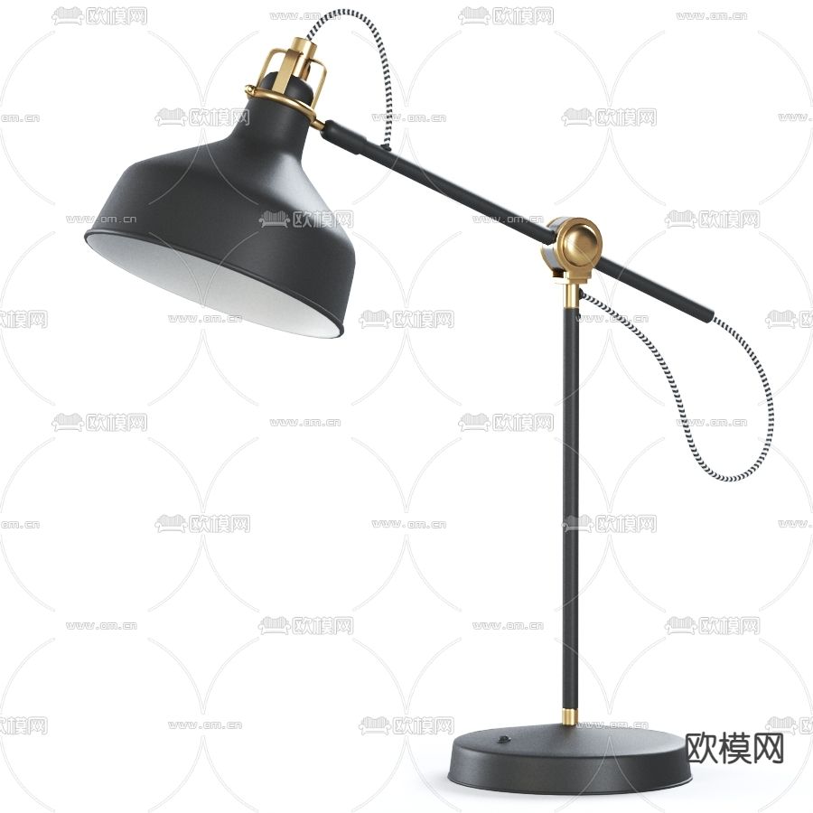 FLOS 现代金属台灯3d模型下载（渲染图1）