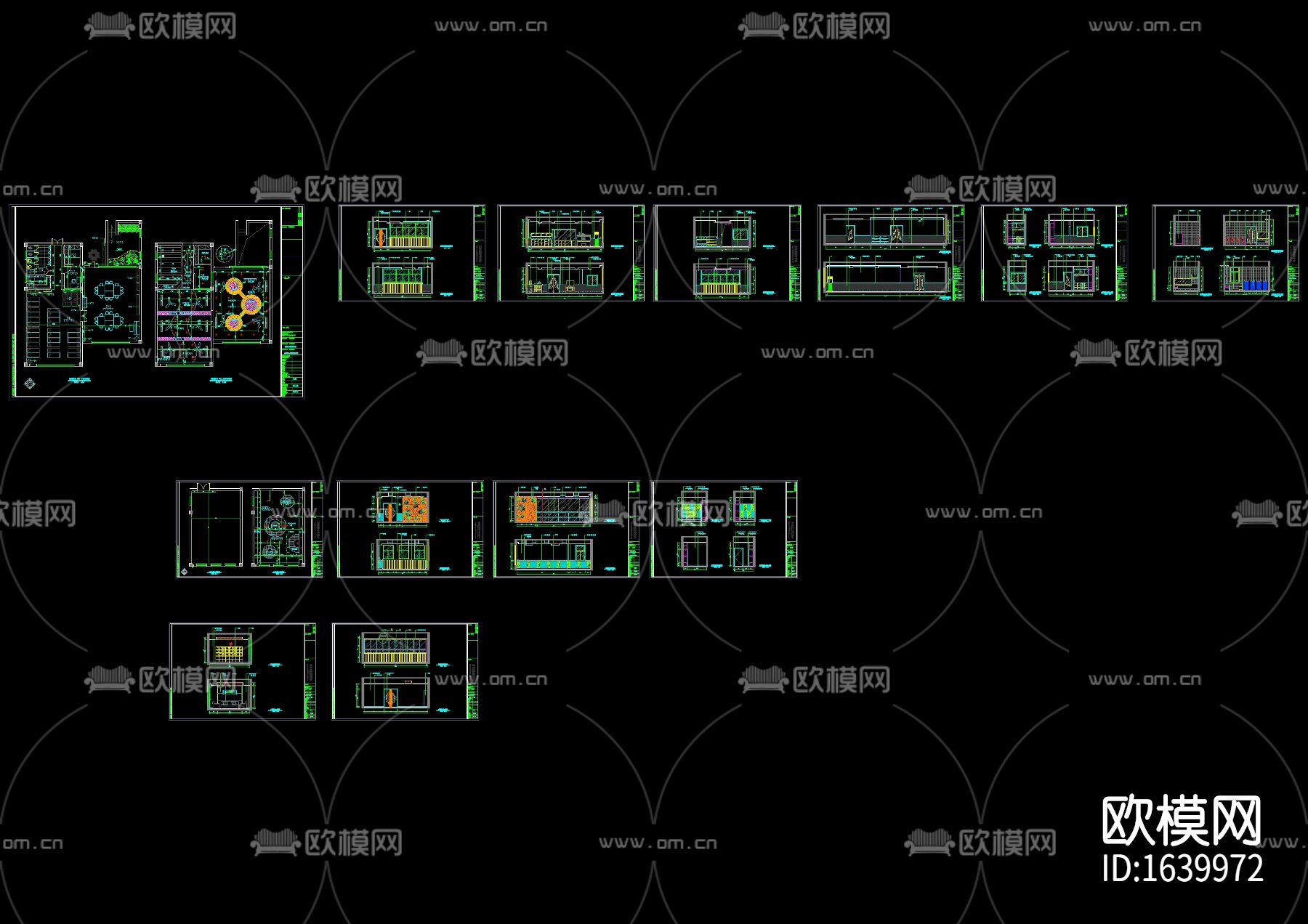 幼儿园室内cad施工图下载（渲染图2）