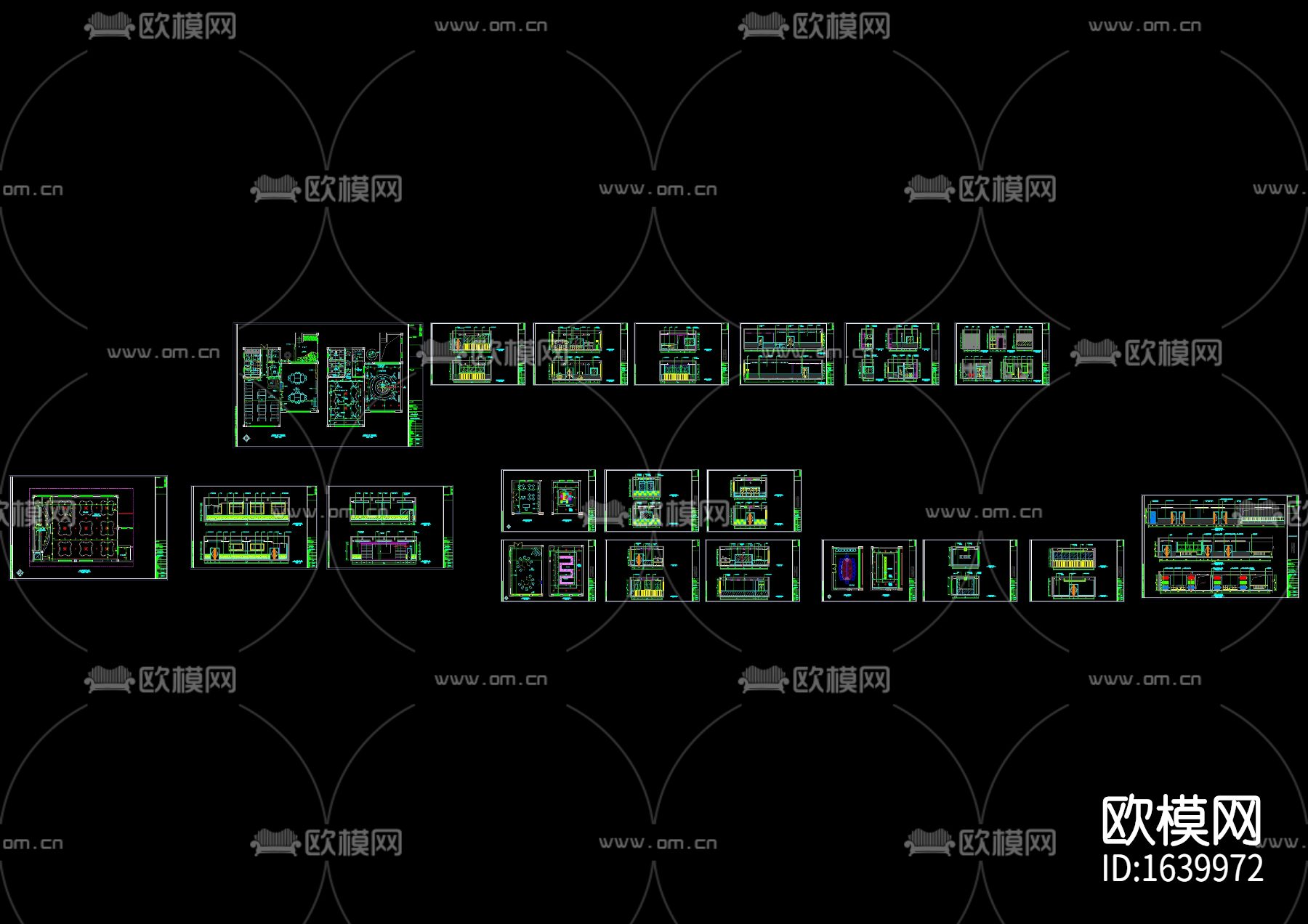幼儿园室内cad施工图下载（渲染图5）