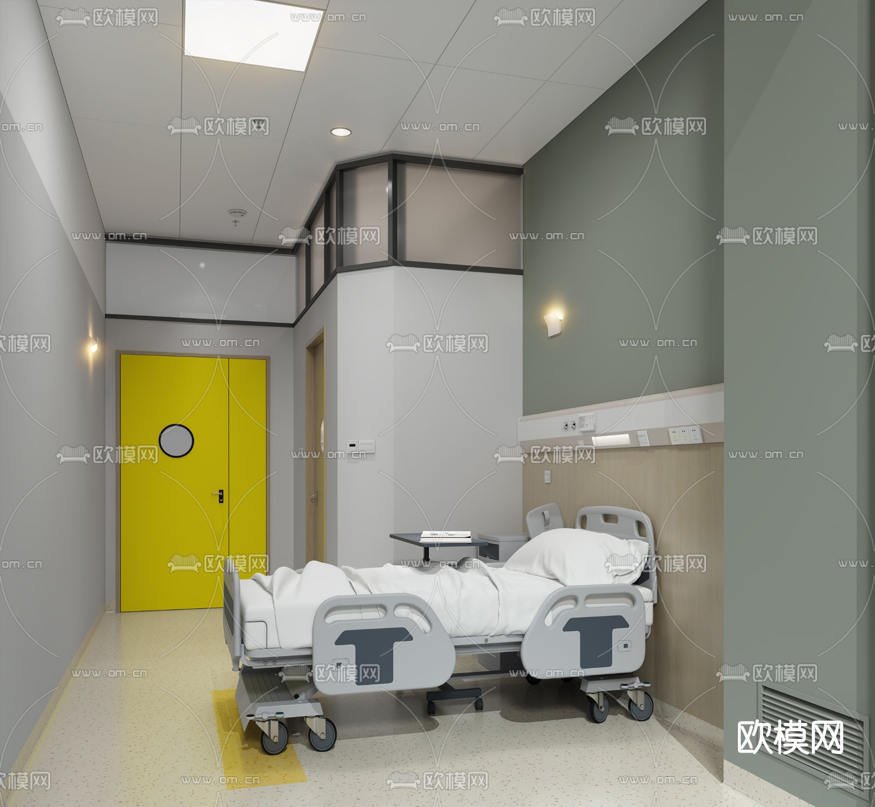 现代医院病房3d模型