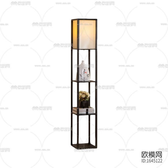 新中式簡(jiǎn)約禪意實(shí)木玻璃落地?zé)糁梦锛芟螺d